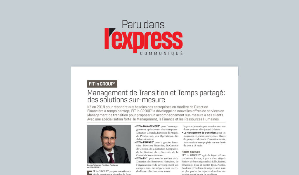 “L’express” talks about the FIT in NETWORK®!