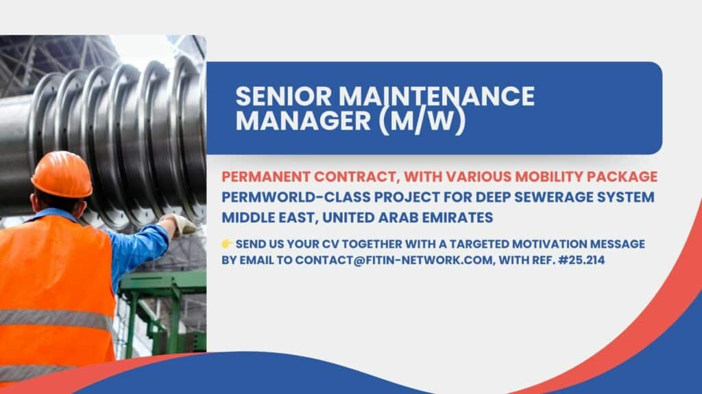 Senior Maintenance Manager (M/W) #25.214