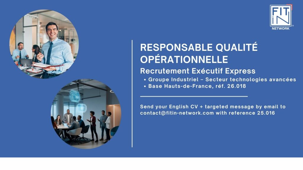 Responsable Qualité Opérationnelle – Poste en CDI